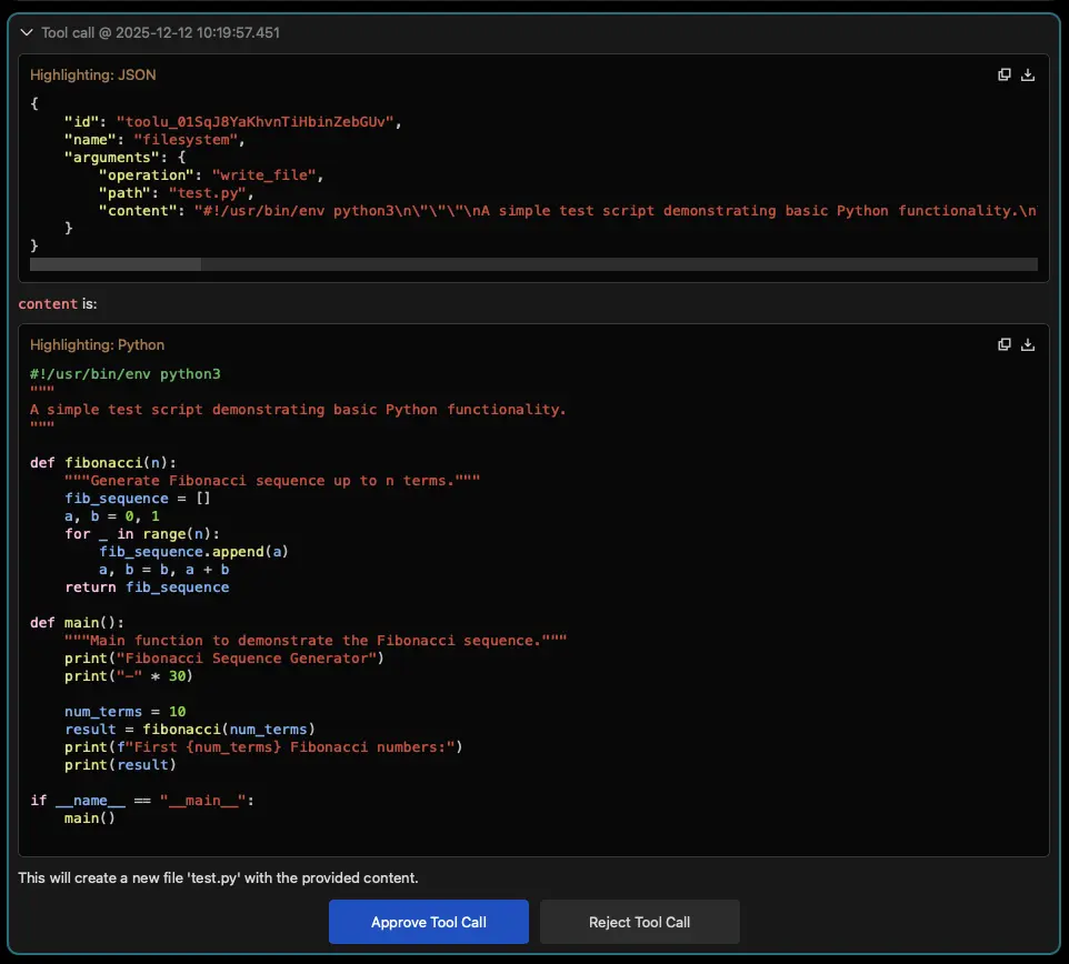 Tool approvals now offer more context