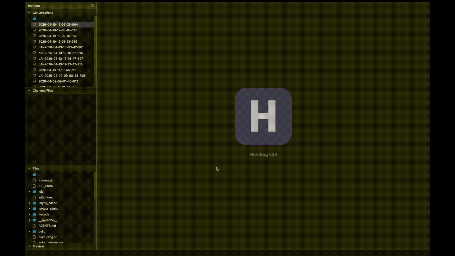 A quick demo of Humbug v44